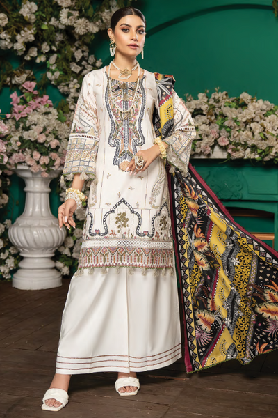 Munira Designer 3 Piece Stitched Dhanak Pashmina Shawl Suit - MSL-03