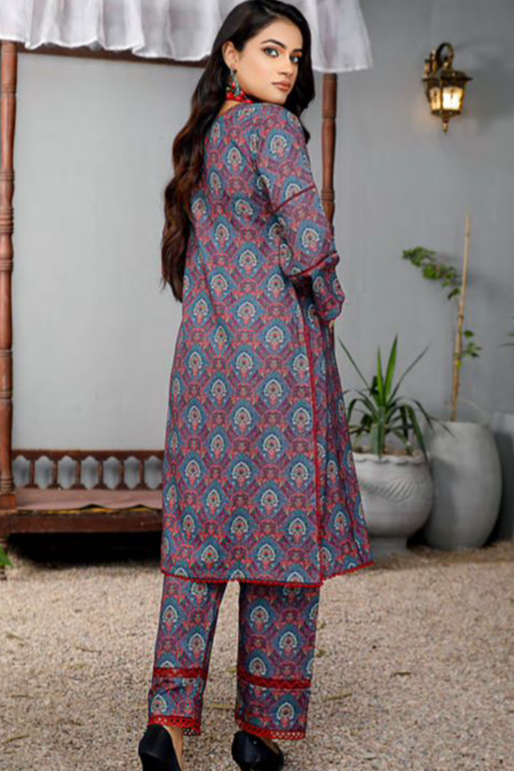 Munira Designer 2 Piece Stitched Dhanak Fabrics Printed Suit - MSL-04