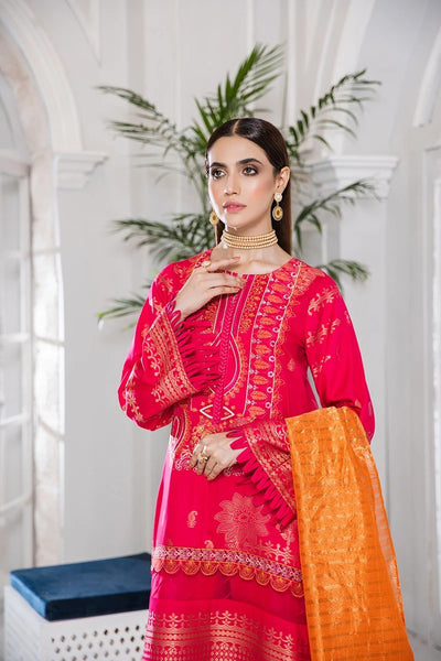 RAAYA Luxury Embroidered Jacquard Stitched 3pc Suit D-11 NEVOIR