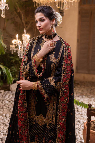 Gul Ahmed 3PC Unstitched Silk Dupatta Embroidered Suit NS-22019