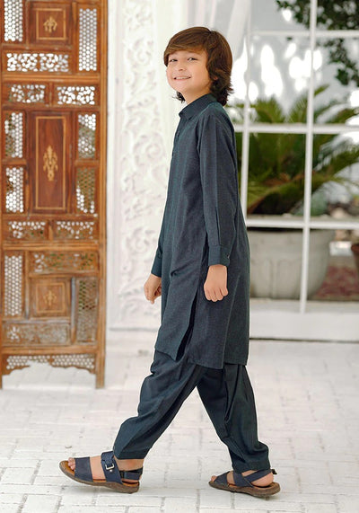 Ochre Clothing Stitched Kid’s Collection 2 Piece Khaddar Boys Kurta and Shalwar Suit - OBK 49