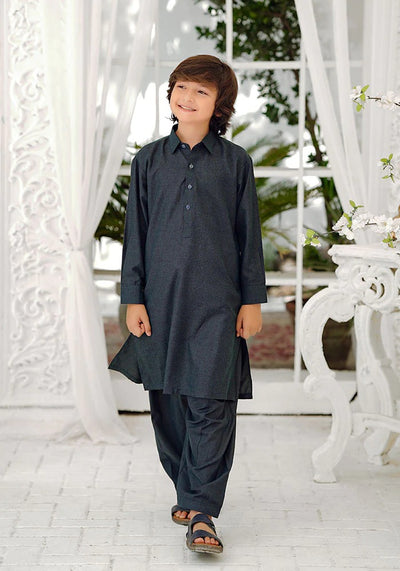 Ochre Clothing Stitched Kid’s Collection 2 Piece Khaddar Boys Kurta and Shalwar Suit - OBK 49