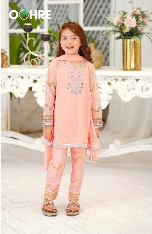 Ochre Clothing Stitched Kid’s Collection 3 Piece Suit - OFW 527