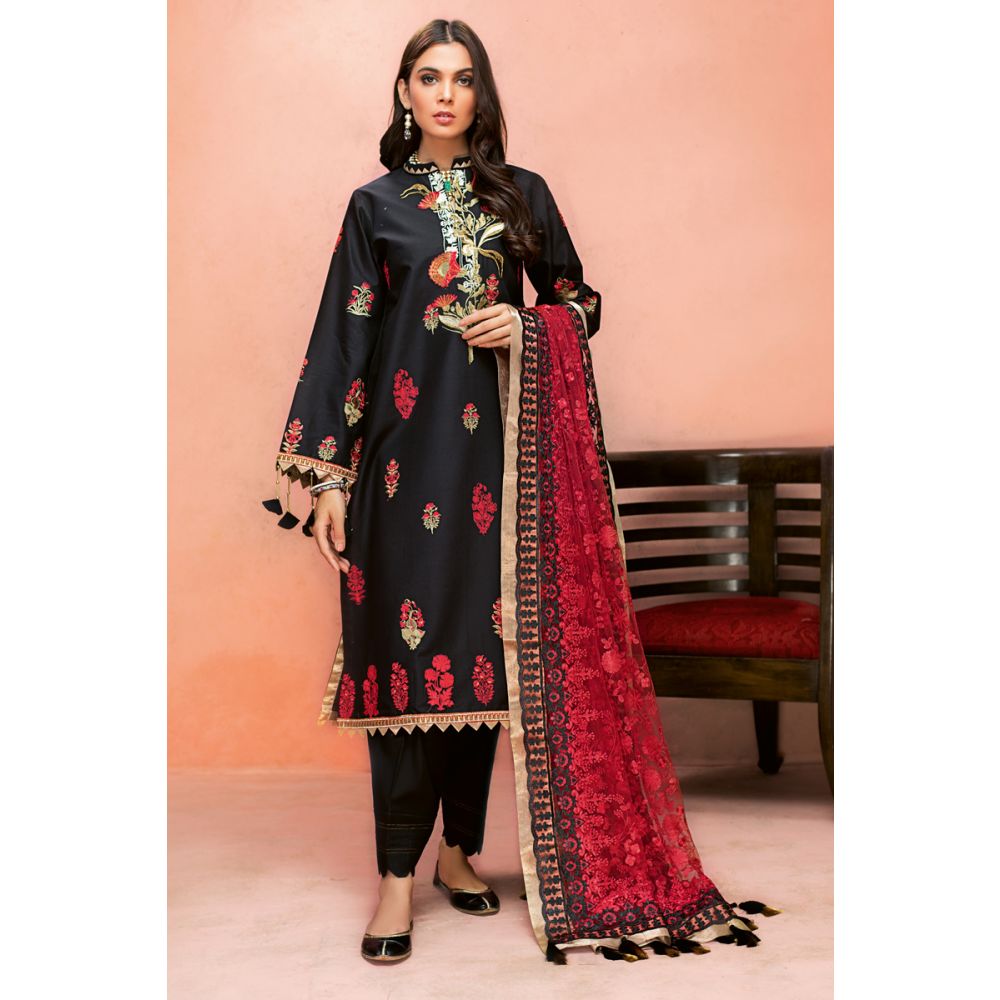 Gul Ahmed Embroidered Jacquard Unstitched 3 Piece Suit PM-330
