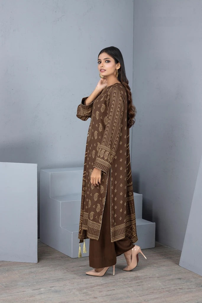 Lakhany 3 Piece Unstitched Printed Pashmina Suit PPC-304 B