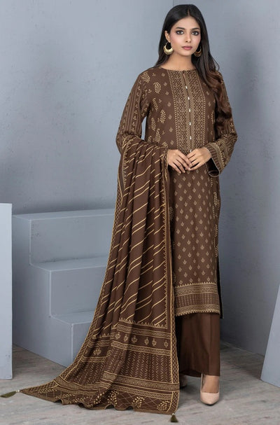 Lakhany 3 Piece Unstitched Printed Pashmina Suit PPC-304 B
