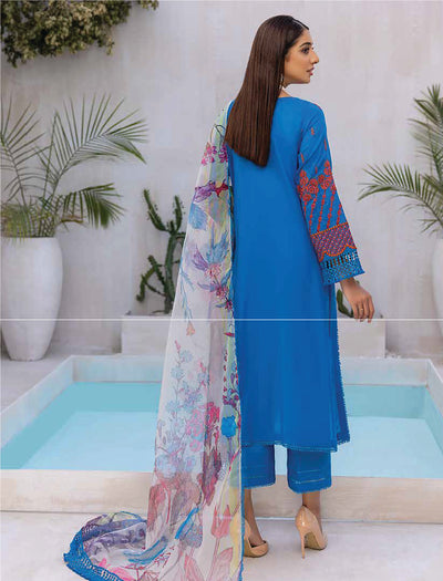 Charizma 3 Pc Stitched Embroidered Lawn RM-06