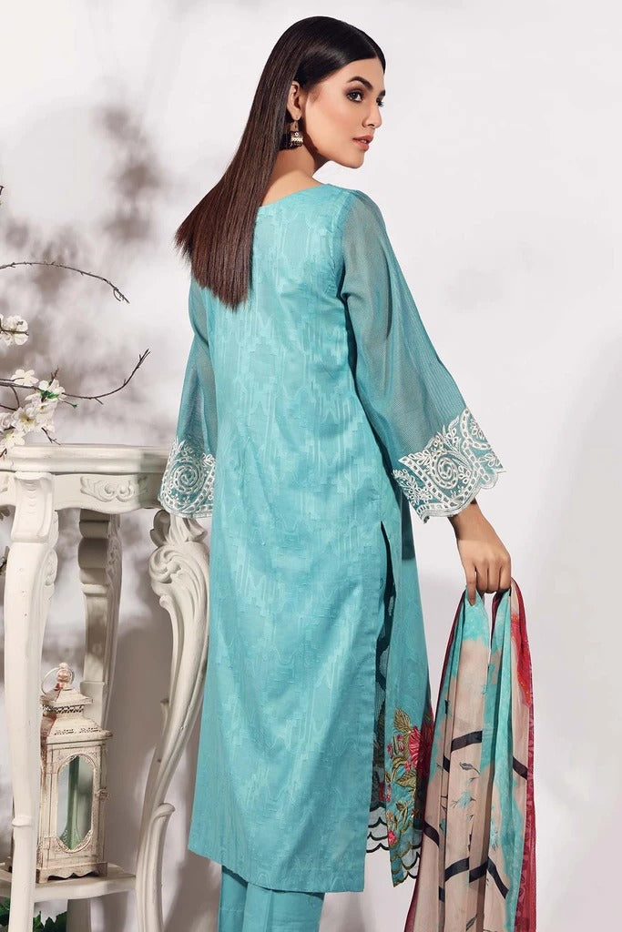Charizma 3 Piece Unstitched Embroidered Brosha Lawn Suit - RM-22