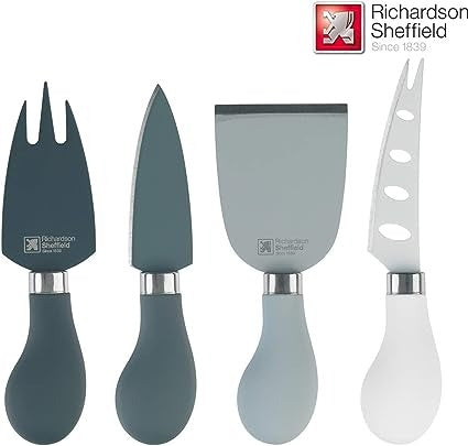 Richardson Sheffield 4 Piece Love Colour Mono Cheese Knives Set