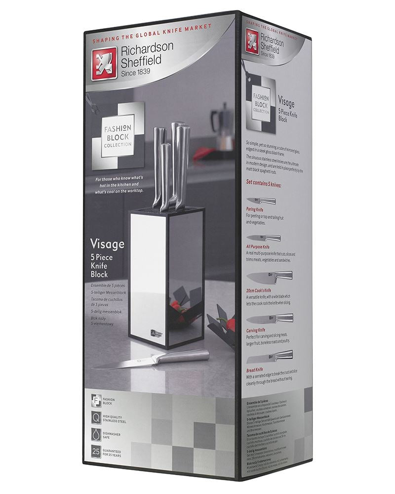 Richardson Sheffield Visage 5-Piece Fashion Knife Block Set