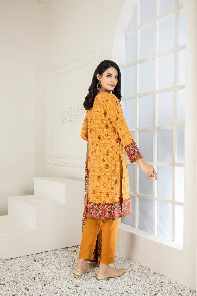 Lakhany 3 Piece Unstitched Printed Wash & Wear wrinkle free Suit SAF-622-B