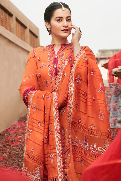 Afrozeh 3 Piece Stitched Embroidered Lawn Suit - SASSI