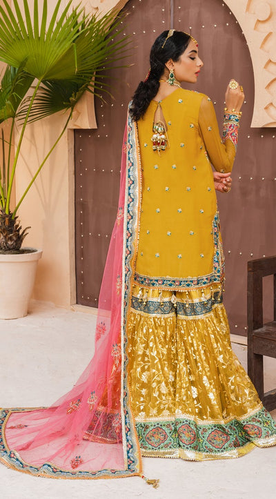 Anaya By Kiran Chaudhry 3 Piece Unstitched Embroidered Chiffon Suit - SEHAR
