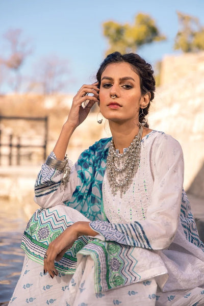 Lakhani Spring 3 Piece Unstitched Embroidered Lawn Suit SG-2106