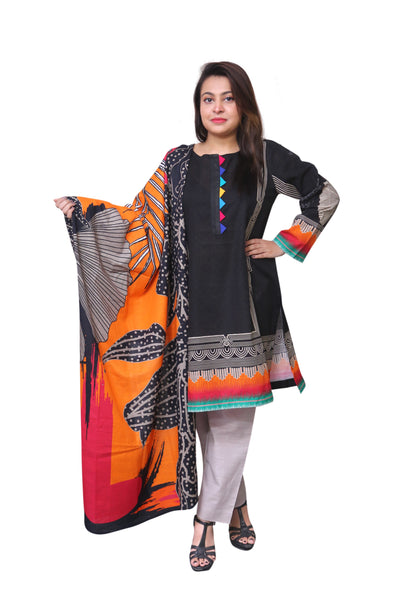 ZS Textile Salina Khaddar Printed Stitched 3 Piece Suit SKP5-008