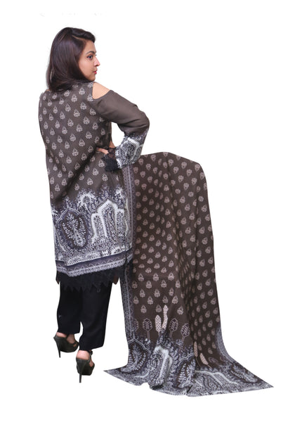 ZS Textile Salina Khaddar Printed Stitched 3 Piece Suit SKP5-012
