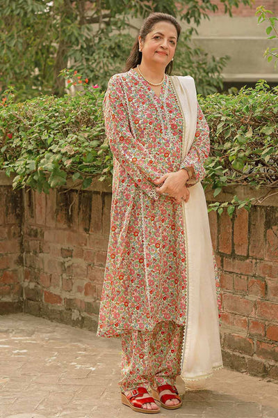 Gul Ahmed 1PC Lawn Unstitched Printed Fabric SL-32033