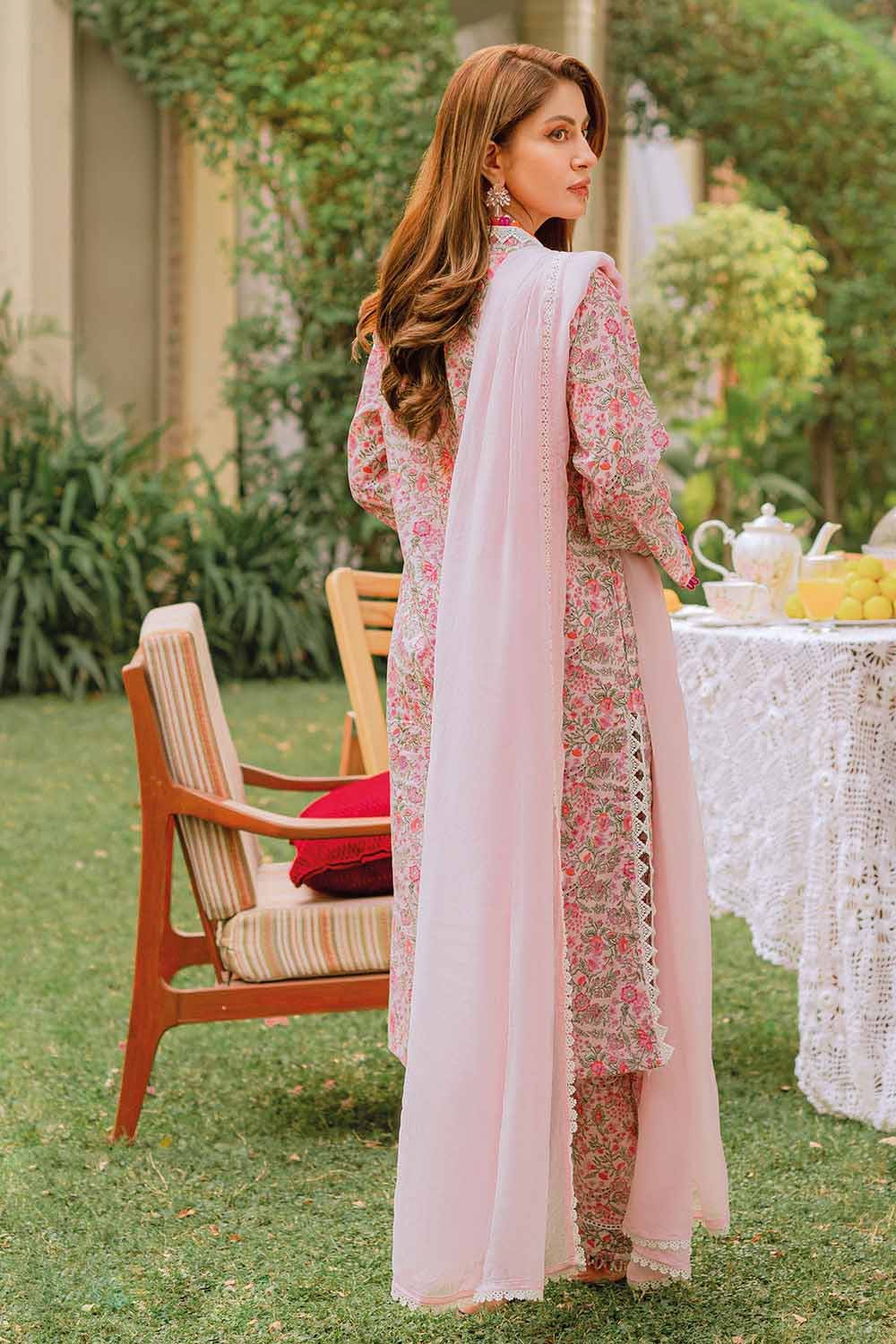 Gul Ahmed 1PC Lawn Unstitched Printed Fabric SL-32034