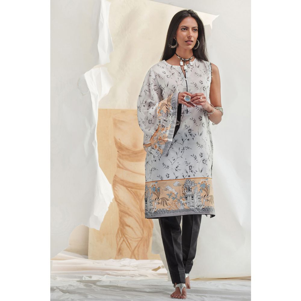 Ready to Wear Gul Ahmed Embroidered Lawn Stitched Kurties SL-686-ST