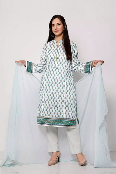 Gul Ahmed 1PC Unstitched Printed Lawn Fabric SL-916-A