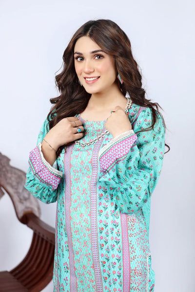 Lakhany 1 Piece Unstitched Summer Printed Lawn Shirt - SPK-2281