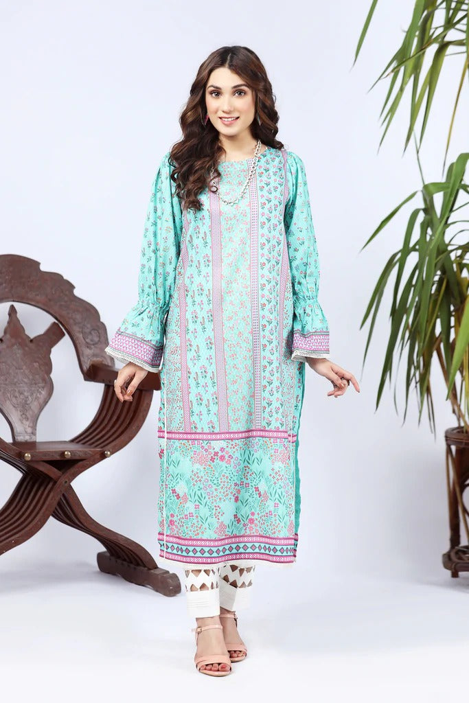 Lakhany 1 Piece Unstitched Summer Printed Lawn Shirt - SPK-2281