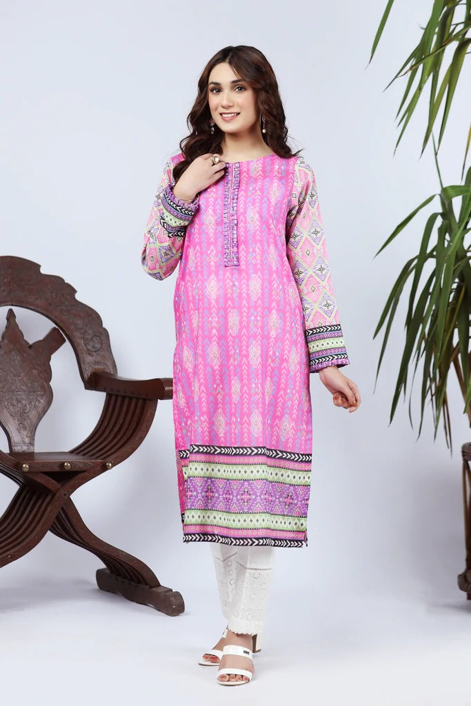 Lakhany 1 Piece Unstitched Summer Printed Lawn Shirt - SPK-2282