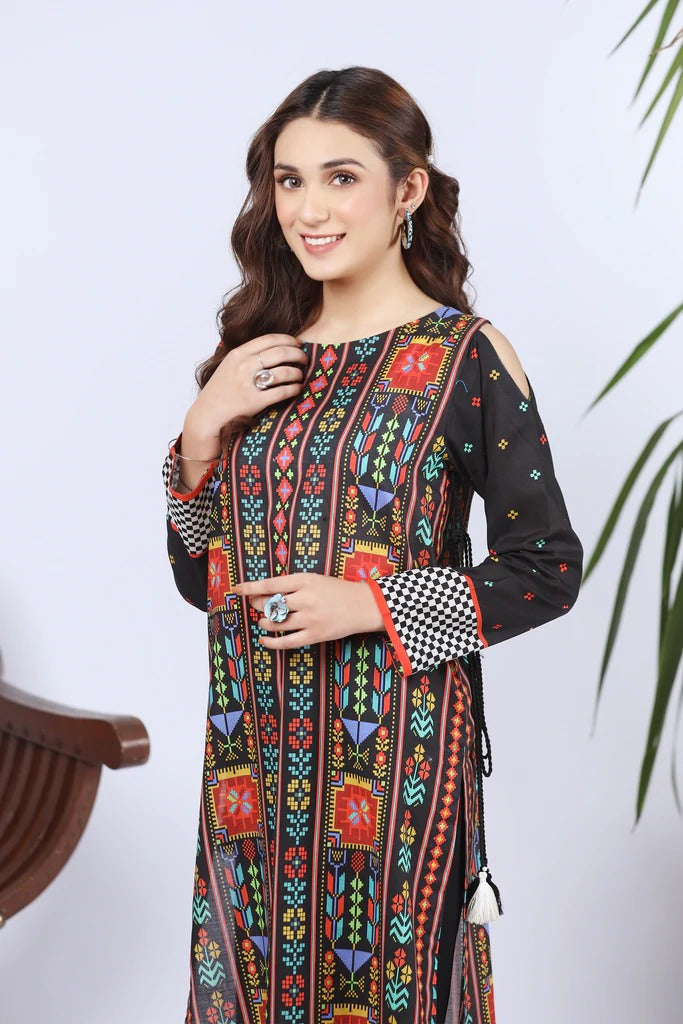 Lakhany 1 Piece Unstitched Summer Printed Lawn Shirt - SPK-2284