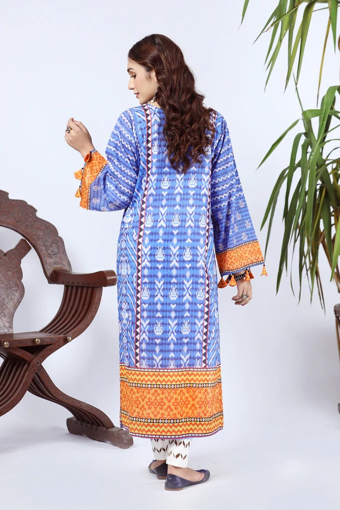 Lakhany 1 Piece Unstitched Summer Printed Lawn Shirt - SPK-2285