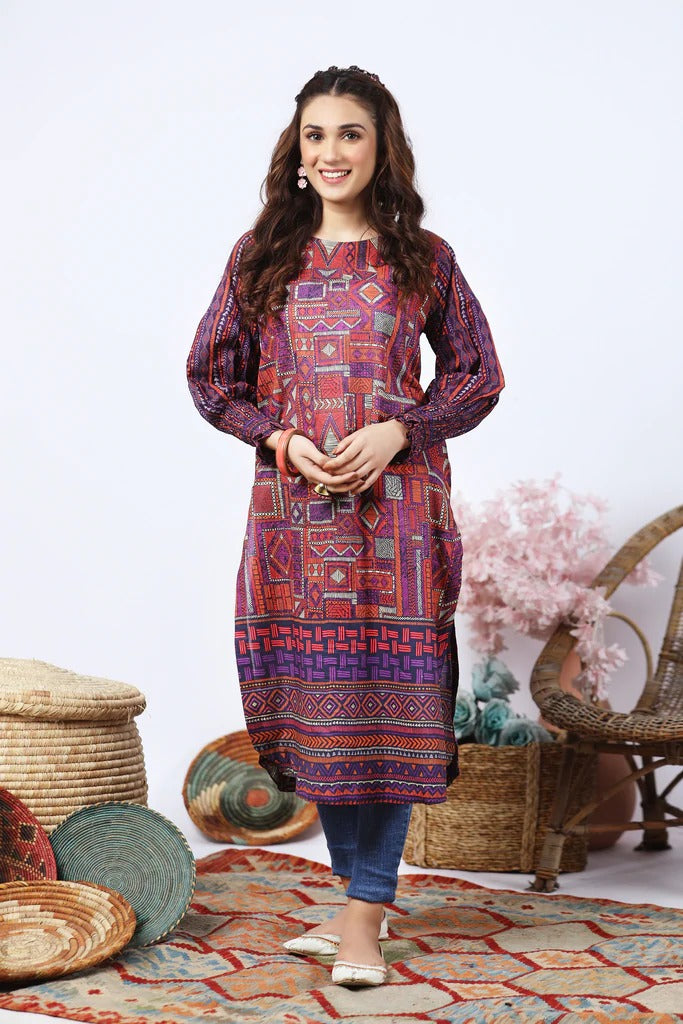 Lakhany 1 Piece Unstitched Summer Printed Lawn Shirt - SPK-2288