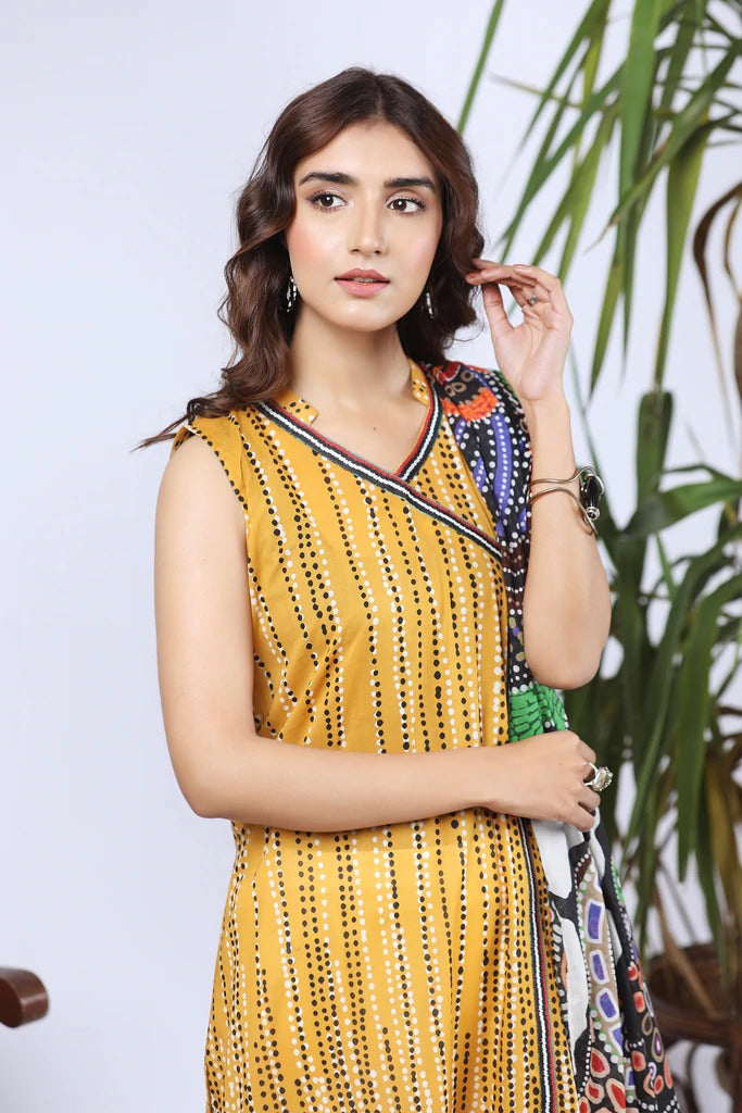 Lakhany 3 Piece Unstitched Summer Printed Lawn Suit - SPL-2243