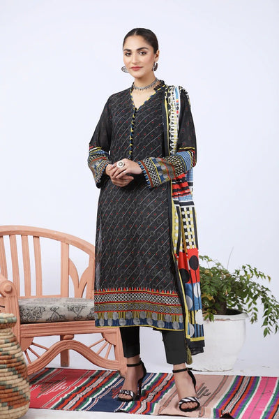 Lakhany 3 Piece Unstitched Summer Printed Lawn Suit - SPL-2244