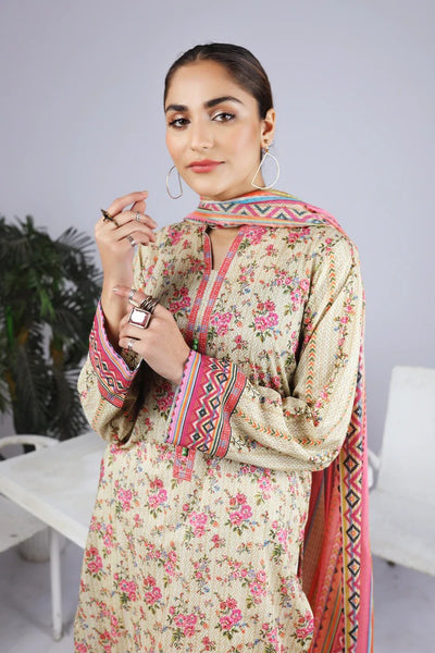 Lakhany 3 Piece Unstitched Summer Printed Lawn Suit - SPL-2249