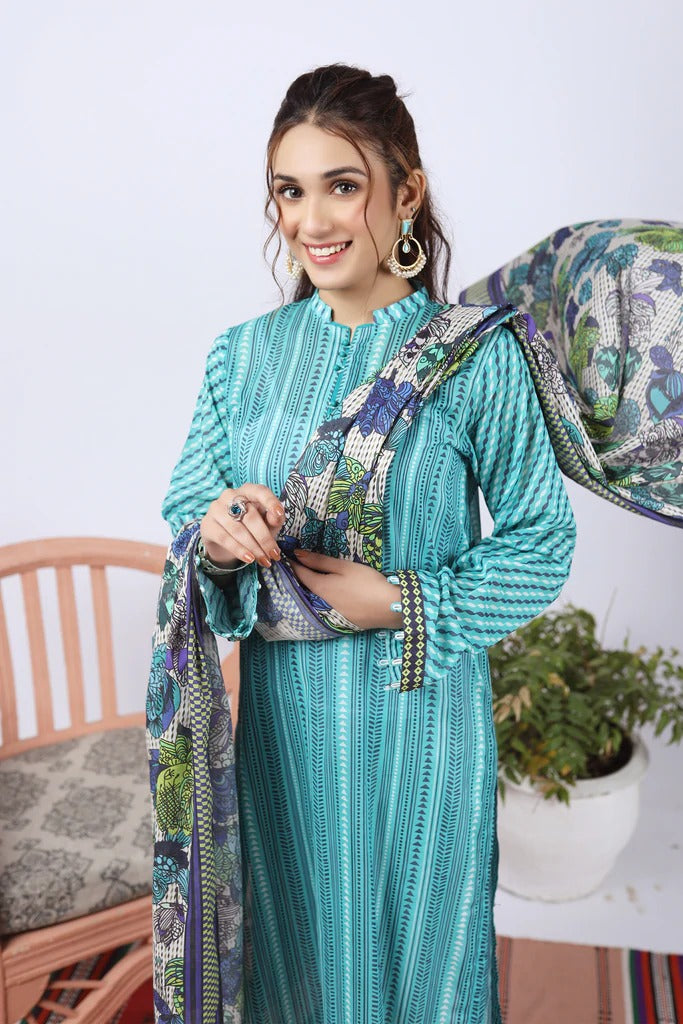 Lakhany 2 Piece Unstitched Summer Printed Lawn Suit - SPT-2263