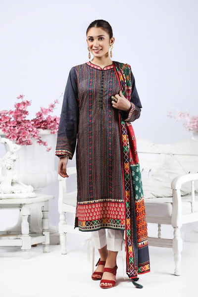 Lakhany 2 Piece Unstitched Summer Printed Lawn Suit - SPT-2265