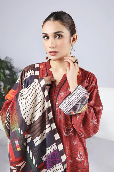 Lakhany 2 Piece Unstitched Summer Printed Lawn Suit - SPT-2270