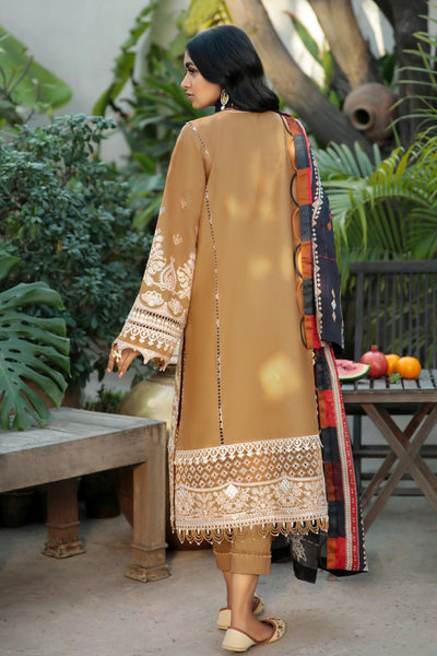 Baroque 3 Piece Unstitched Embroidered Swiss Voile Suit - SV08-D-04