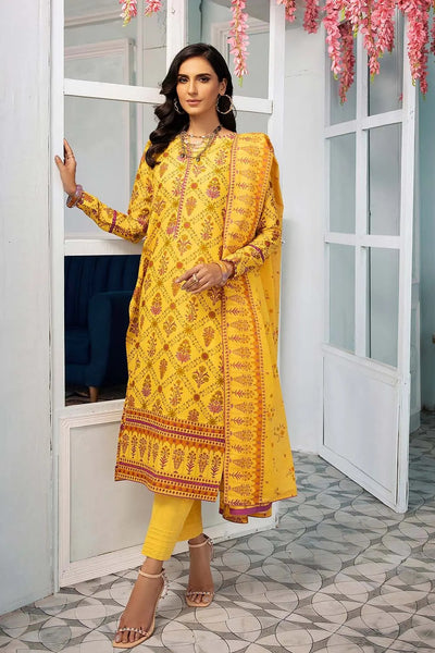 Gul Ahmed 2PC Unstitched Printed Lawn Suit TL-22035 B