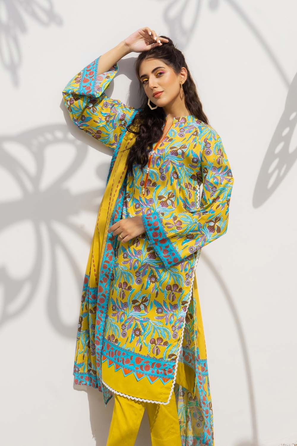 Gul Ahmed 2 Piece Unstitched Lawn Printed Suit TL-311-A