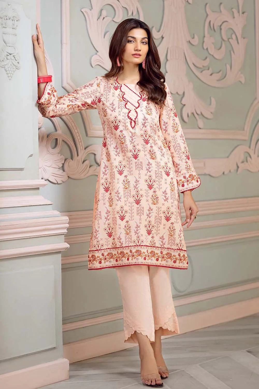 Gul Ahmed 2PC Unstitched Printed Lawn Suit TL-32013 B