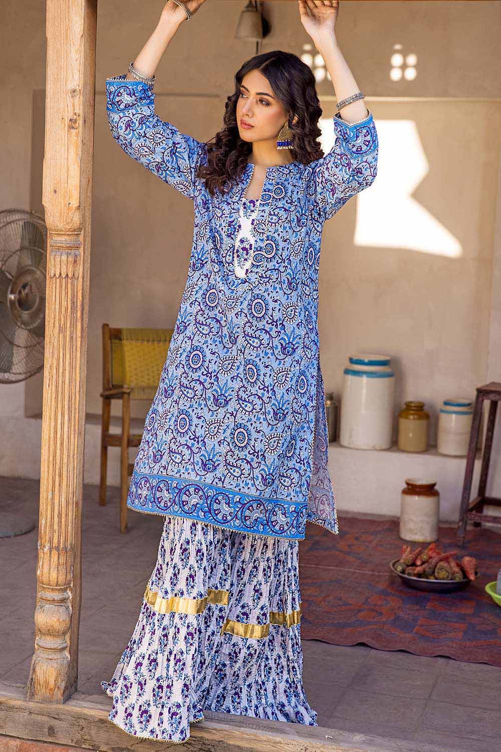 Gul Ahmed 2PC Lawn Unstitched Printed Shirt Trousers Suit TL-32026 A