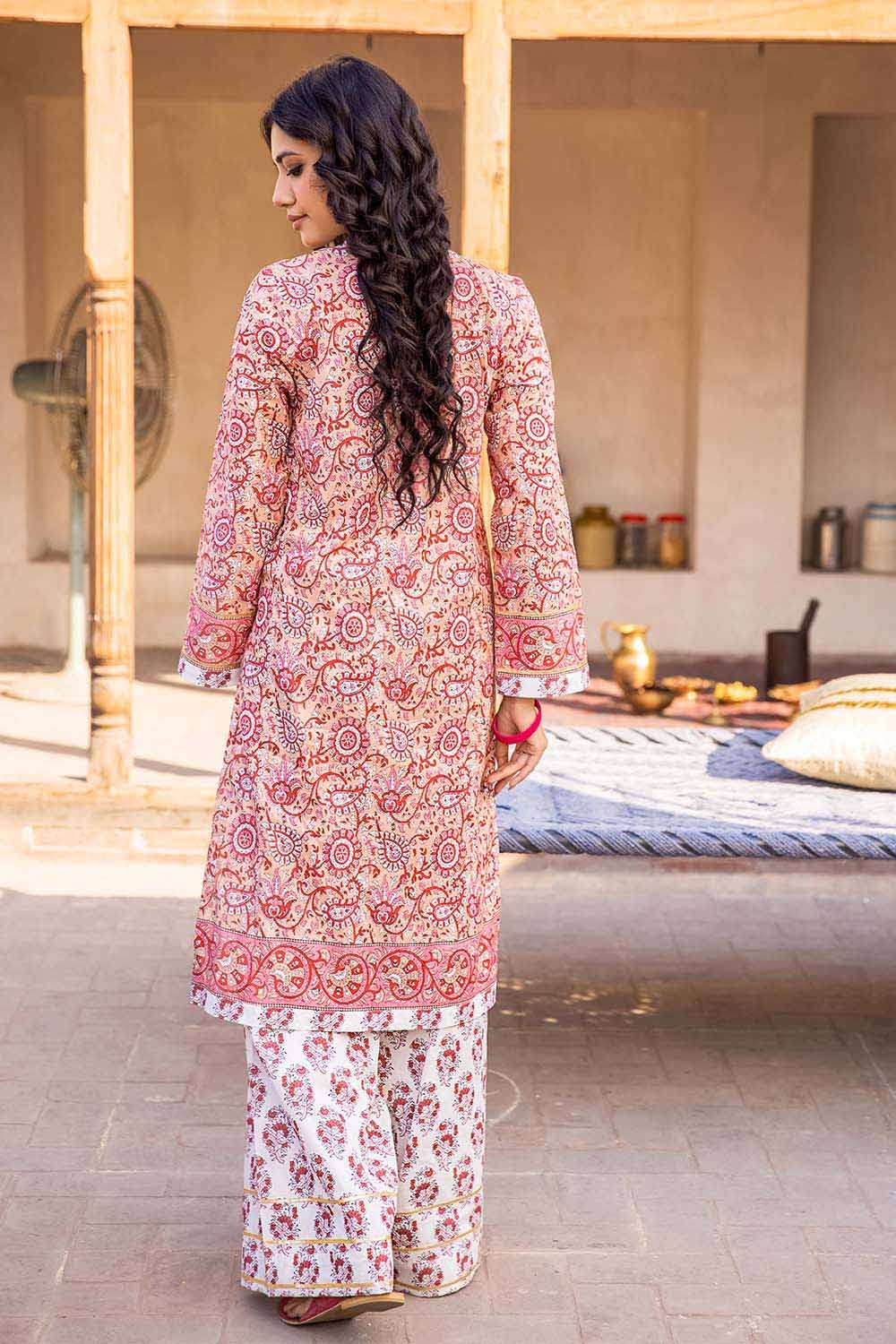 Gul Ahmed 2PC Lawn Unstitched Printed Shirt Trousers Suit TL-32026 B