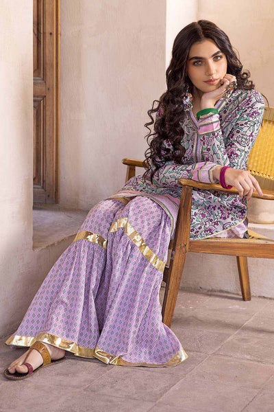 Gul Ahmed 2PC Lawn Unstitched Printed Shirt Trousers Suit TL-32027 A