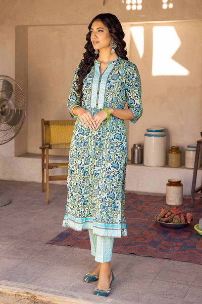 Gul Ahmed 2PC Lawn Unstitched Printed Shirt Trousers Suit TL-32027 B