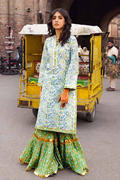 Gul Ahmed 2PC Lawn Unstitched Printed Shirt Trousers Suit TL-32028 A