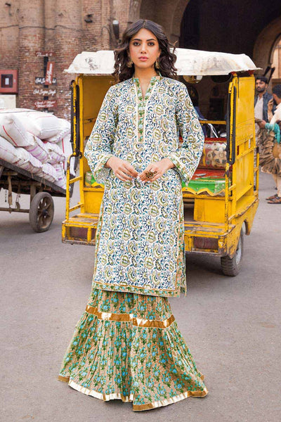 Gul Ahmed 2PC Lawn Unstitched Printed Shirt Trousers Suit TL-32028 A