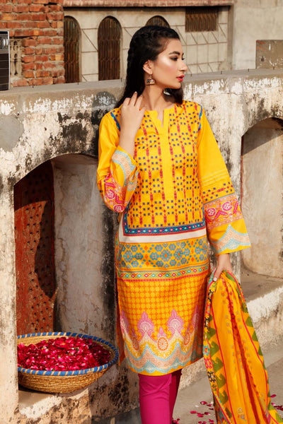 Gul Ahmed 2 Piece Unstitched Lawn Printed Suit TL-334-B