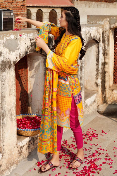 Gul Ahmed 2 Piece Unstitched Lawn Printed Suit TL-334-B