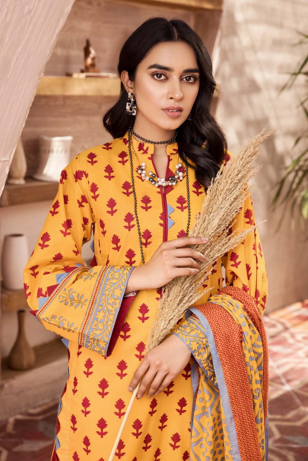 Gul Ahmed 2 Piece Unstitched Lawn Printed Suit TL-337-A