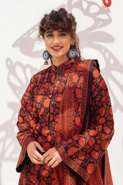 Gul Ahmed 2 Piece Unstitched Lawn Printed Embroidered Suit TL-350-A